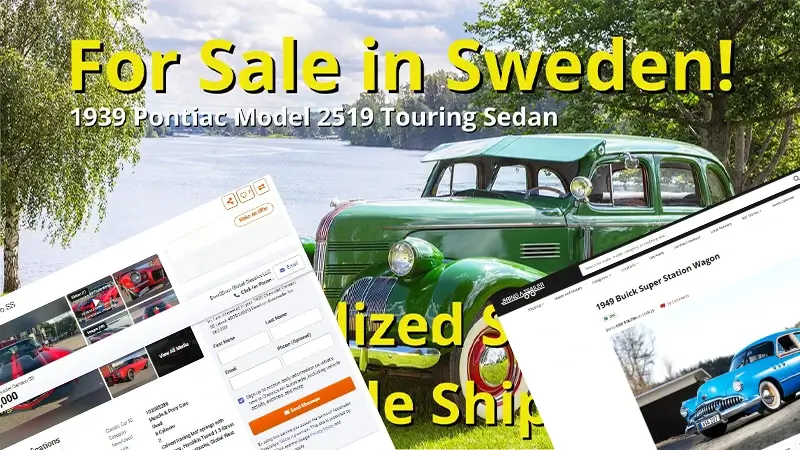 1939 Pontiac thumbnail – exempel på annonsering i USA och Tyskland via Door2Door CarBroker