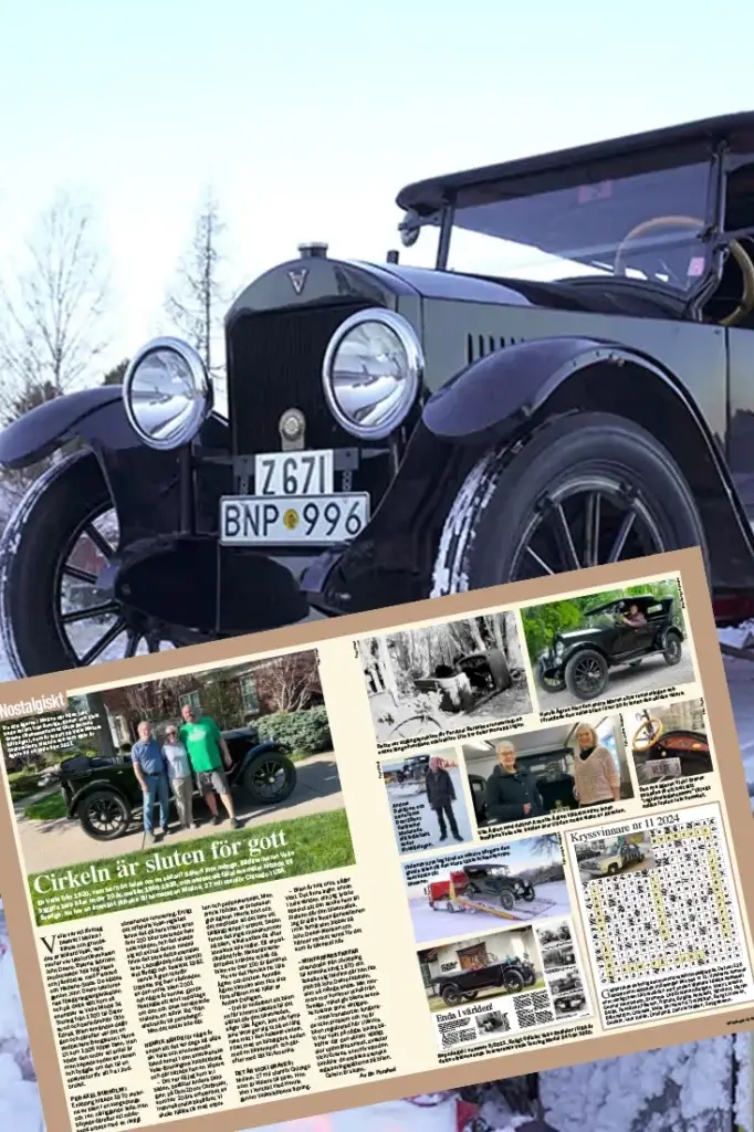 Pressklipp om export av klassisk bil – dokumenterad expertis och internationella referenser